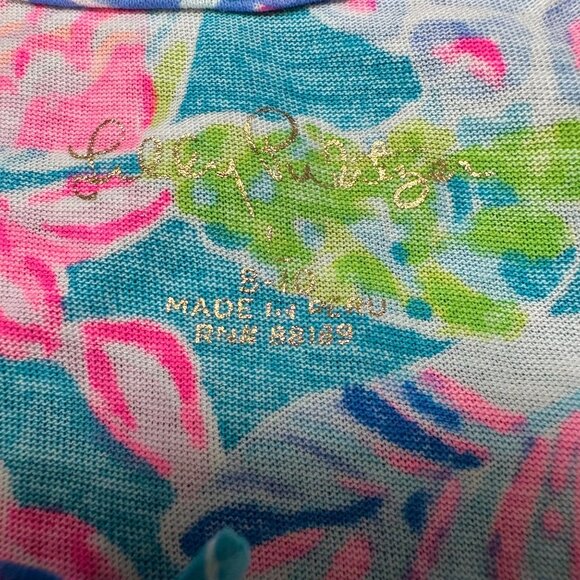 Lilly Pulitzer Girls Pineapple Print Sleeveless Dress Large 8-10 - Picture 2 of 3